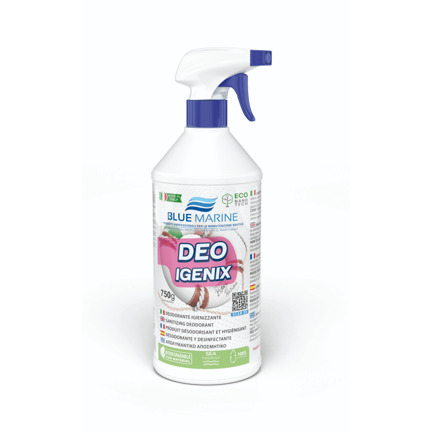 Antibacteriële GeurverfrisserSpray Blue Marine Deo Igenix