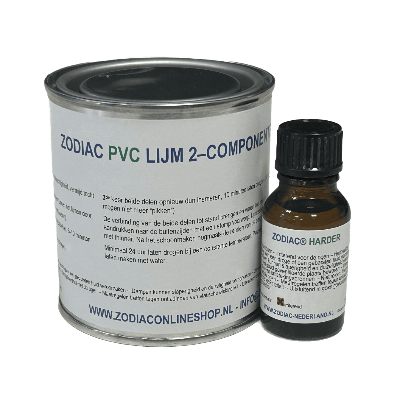 ZODIAC PVC lijm 2-componenten set met harder
