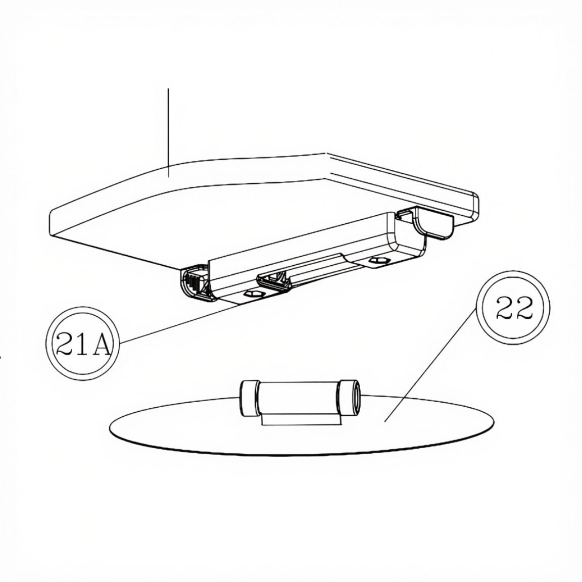 Zodiac Online Shop Z60518 zitplank 85cm voor Zodiac Cadet rubberboot met Quickfit bevestigingssysteem