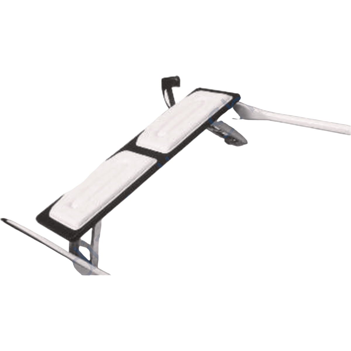 Zodiac Online Shop Z1255 complete 85cm zitplank bankkit met grijze kussens en aluminium steunen voor rubberboten